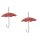 Meisenknödel-Halter Regenschirm Metall rot weisse Punkte Preis für 2 Stück