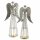 stimmungsvoller dekorativer Deko-Engel Metall-Engel als Windlicht silberfarbig