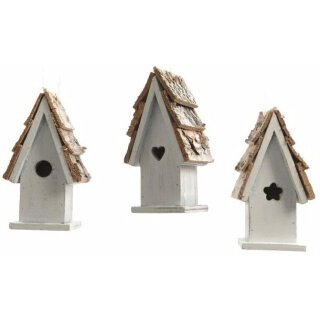 dekorativer weihnachtlicher Baum-Anhänger Vogelhäuschen Preis für 3 Stück