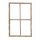 Deko-Fensterrahmen Holz- Rahmen Fenster-Attrappe Holz shabby braun gewischt Vintage