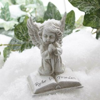 geschmackvolle Grabdeko Trauerengel mit Buch " Ruhe in Frieden" Preis für 2 Stück