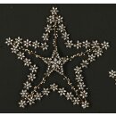 ausgefallener Straß-Stern als Wanddeko Türdeko edel im Landhaus-Shabby Style