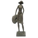 dekorative Frauen-Ffigur Damen-Figur Hilda mit Hut...