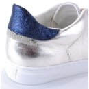 Crime London Damenschuh Sneaker Beat champagner-weiß-blau Gr.
