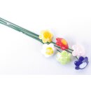 Mini Blütenstick Daisy 6 Farben sortiert