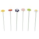 Mini Blütenstick Daisy 6 Farben sortiert-24 Stück