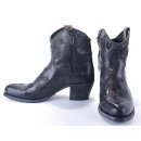 Damen Cowboy Stiefel SENDRA schwarz Vintage mit schwarzen Straßsteinen 38