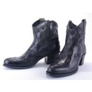 Damen Cowboy Stiefel SENDRA schwarz Vintage mit schwarzen Straßsteinen 41