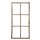 großer Deko-Fensterrahmen Holz- Rahmen Fenster-Attrappe Holz shabby braun gewischt Vintage
