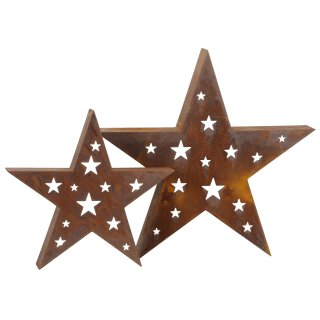 große stimmungsvolle Weihnachts-Deko Gartendeko Sterne 2 mögliche Größen