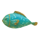 Metallfigur Dekofigur Fisch in 3 möglichen Farben