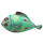 Metallfigur Dekofigur Fisch in 3 möglichen Farben grün