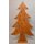 dekorative ausgefallene Deko-Tanne Weihnachtsbaum-Silhouette mit Haken edelrostig