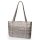 Damen Shopper-Tasche aus upcycling Dosenverschl&uuml;ssen in bunt/ silber
