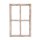 Deko-Fensterrahmen Nostalgie Holz Deko Fenster braun gewischt shabby 40 x 2 x 60 cm