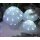 dekorative LED Leuchte f&uuml;r innen und au&szlig;en als transparente Fliegenpilze in einer 3-er Gruppe