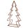 dekorativer ausgefallener Holzscheit-Halter Kaminholz-Halter als Tannenbaum-Silhouette