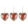 dekorative kleine Anhänger Herz in traditioneller Lackmalerei Preis für 3 Stück