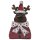 ausgefallener dekorativer winterlicher Deko-Elch Reindeer aus Holz im Used-Look