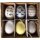 dekorative Oster- Anhänger-Ei echte Eier Set mit 12 Stück