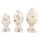 dekorativer stilisierter Deko-Zapfen Pinienzapfen in creme shabby Optik in 3 möglichen Größen