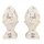 dekorativer stilisierter Deko-Zapfen Pinienzapfen in creme shabby Optik in mittel Preis für 2 Stück