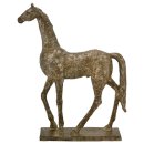 große dekorative Figur Pferd bronzefarbig