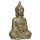 dekorative Buddha Figur sitzend bronzefarbig antik patiniert