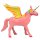 dekorative witzige Metallfigur Dekofigur Fantasyfigur Einhorn in weiß oder rosa Preis für 1 Stück