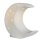 dekorative Tischlampe Nachttischlampe als Mond mit Sternmuster aus weißem Porzellan