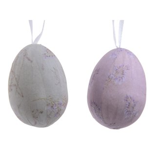 dekorative Oster- Anhänger-Eier bruchfeste Schaumstoffeier in dezenten Farben Set mit 12 Stück