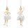dekorativer Deko-Anhänger Prima-Ballerina in weiß mit Tüllröckchen Preis für 2-er Set