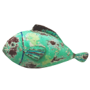 Metallfigur Dekofigur Fisch groß in 3 möglichen Farben blautöne