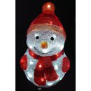 dekorative LED Leuchte für innen und außen als kugelige Santa-Figur