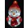 dekorative LED Leuchte für innen und außen als kugelige Santa-Figur