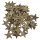 dekorative weihnachtliche Streudeko Tischdeko Basteldeko Sterne 4 cm aus Birkenrinde