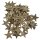 dekorative weihnachtliche Streudeko Tischdeko Basteldeko Sterne 4 cm aus Birkenrinde 3 Boxen