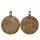 rundes dekoratives Schneidebrett Servierbrett aus lebensmittelechtem Mangoholz mit Griff ca. 50 x 40 x 2 cm Preis f&uuml;r 1 St&uuml;ck