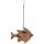 Metallfigur Fisch als Windlicht zum hängen und stellen( klein)