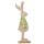putziger großer XL Osterhase als Silhouette aus Holz braun-hellgrün Preis für 1 Stück Hasenjunge oder Hasenmädchen