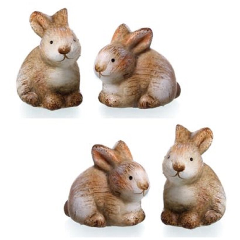 Kaufe Eierschalen-Kaninchen-Ornamente, Osterhasen-Figur, Keramik, für  drinnen und draußen, Wohnaccessoires, Tischplatte