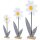 dekorative frühlingshafte Dekoblume stilisierte Margerite aus Filz in verschiedenen Größen