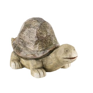 dekorative Figur Schildkröte als Gartendeko aus wetterfestem Polyresin