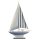 dekoratives maritimes Dekoobjekt Segelboot zum stellen in verschiedenen Ausf&uuml;hrungen