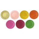 dekorativer Teller Dekoteller Platzteller rund farbig glänzend groß ca. 33 cm Preis für 2 Stück