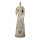 großer nostalgischer dekorativer ausgefallener Deko Engel als Windlicht mit Herz oder Sternstab shabby grau antike Optik