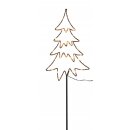 dekorative LED Leuchte Stern oder Tannenbaum am Stab als Beetstecker für innen und außen