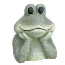 originelle Dekofigur Frosch als Büste Keramik bemalt 2 Größen