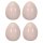 frühlingshaftes kleines Deko Ei Keramik hellrosa oder rosa Preis für je 4 Stück