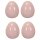 frühlingshaftes kleines Deko Ei Keramik hellrosa oder rosa Preis für je 4 Stück